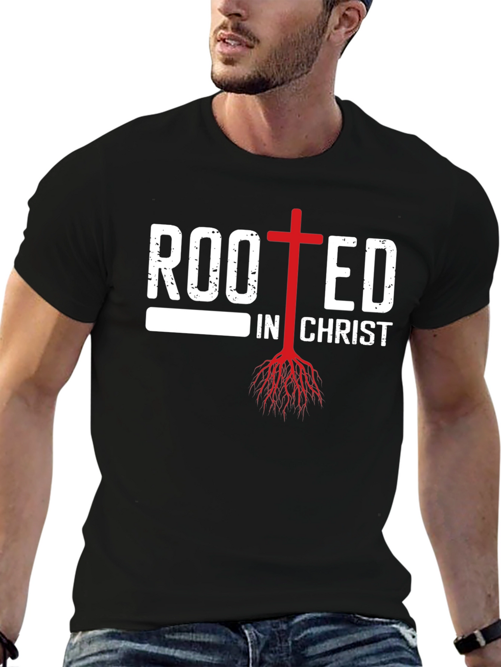 Rooted in Christ Christian T-Shirt