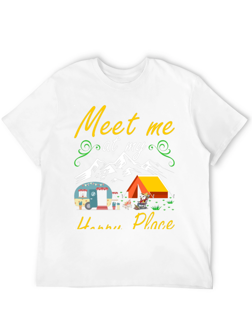 Happy Place Camping Graphic Tee