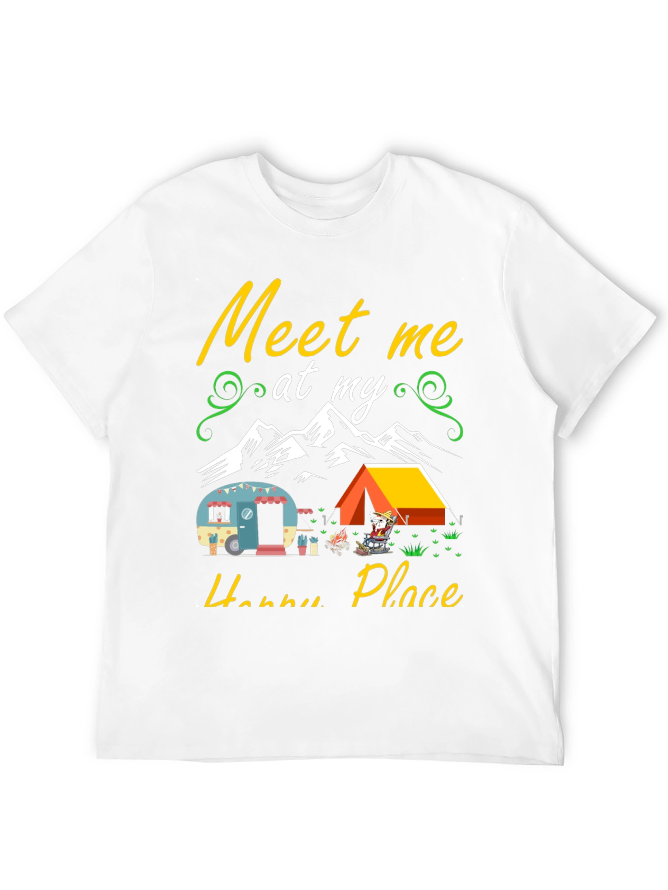 Happy Place Camping Graphic Tee