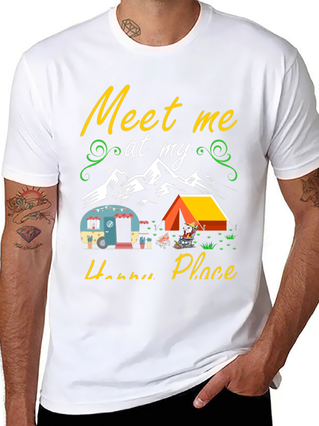 Happy Place Camping Graphic Tee