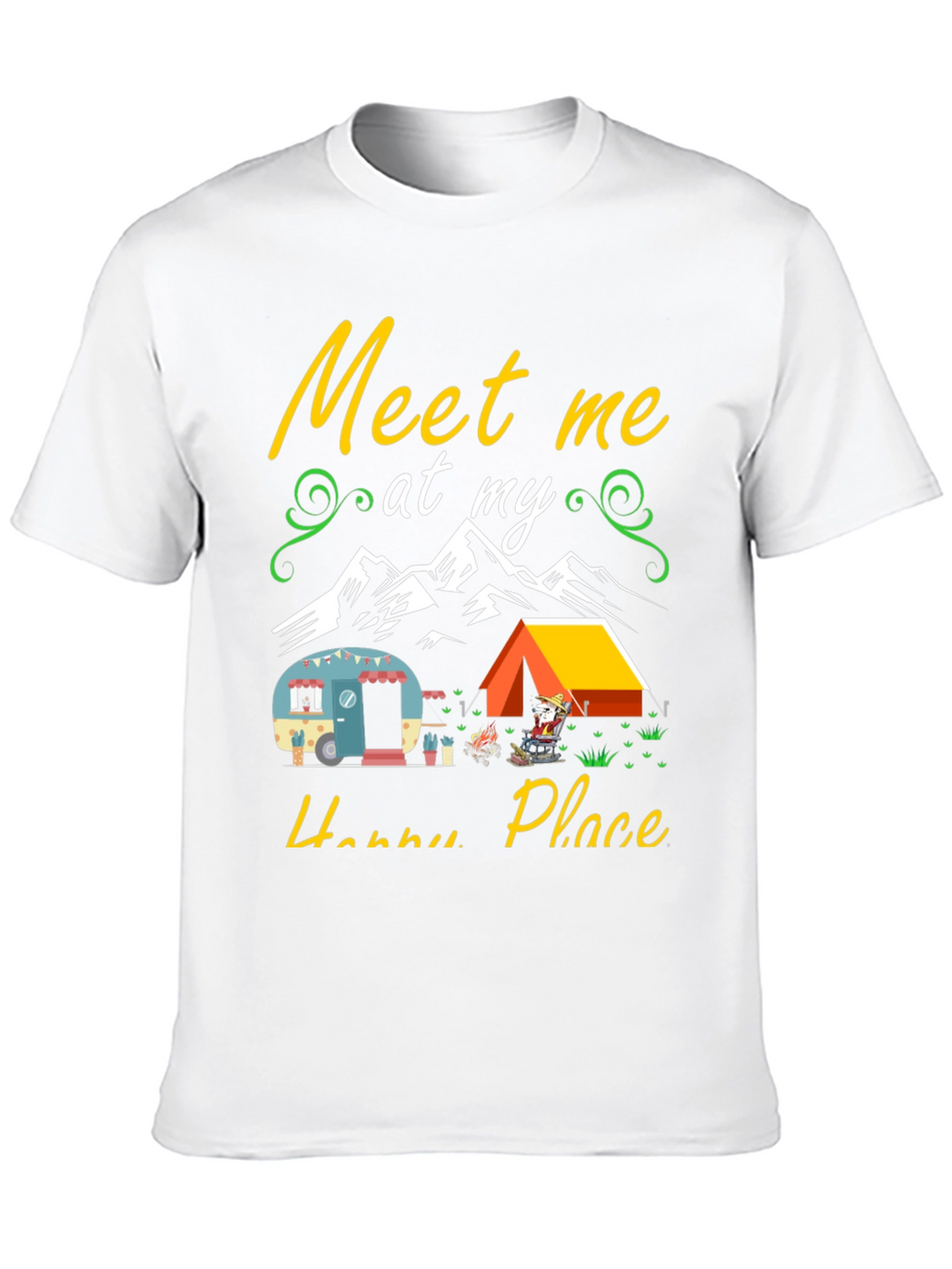 Happy Place Camping Graphic Tee