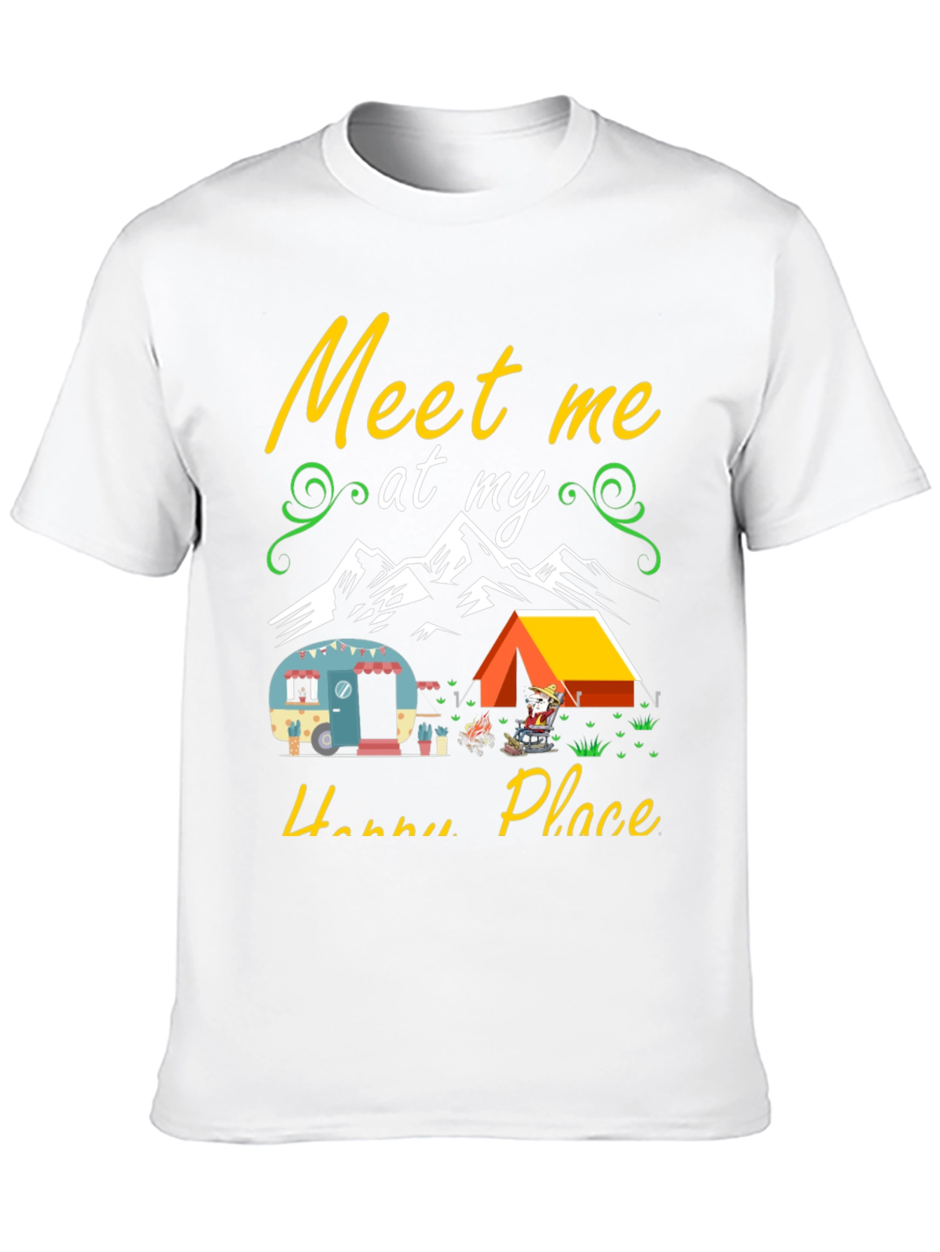 Happy Place Camping Graphic Tee