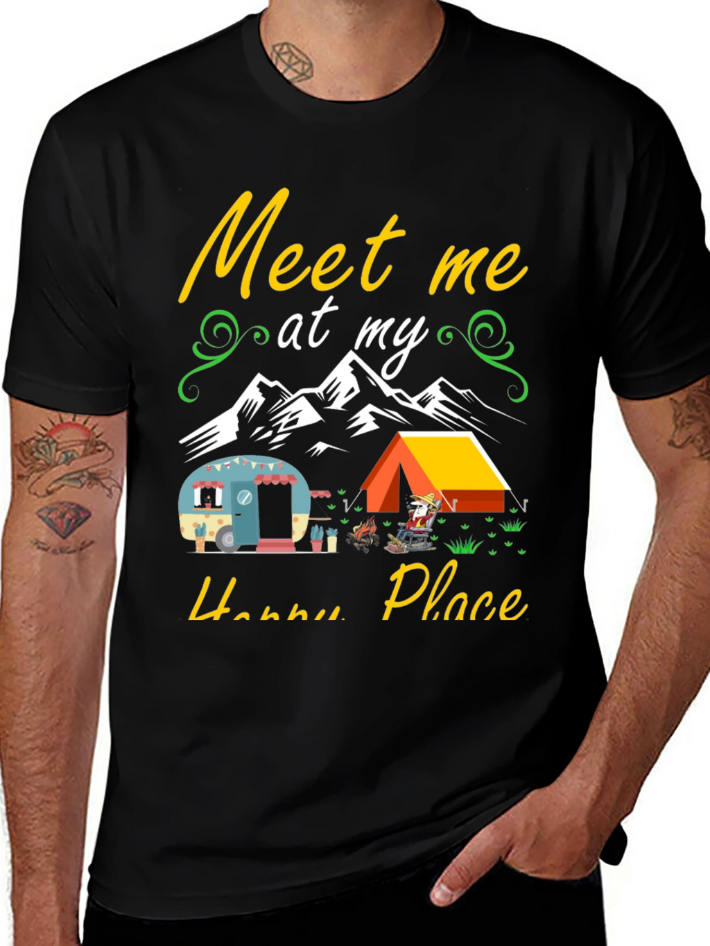 Happy Place Camping Graphic Tee