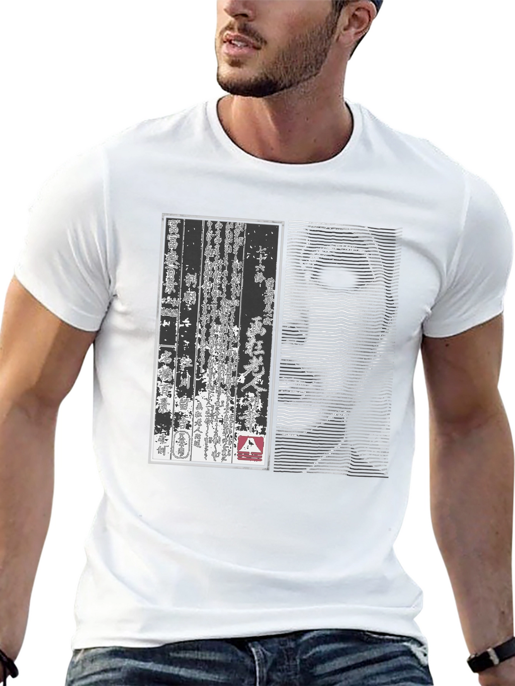 Japanese Art Graphic Print T-Shirt