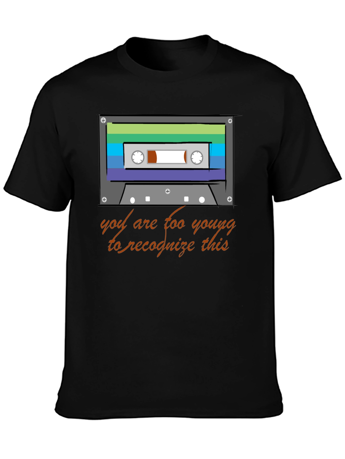 Retro Cassette Tape Graphic T-Shirt - 80s/90s Throwback