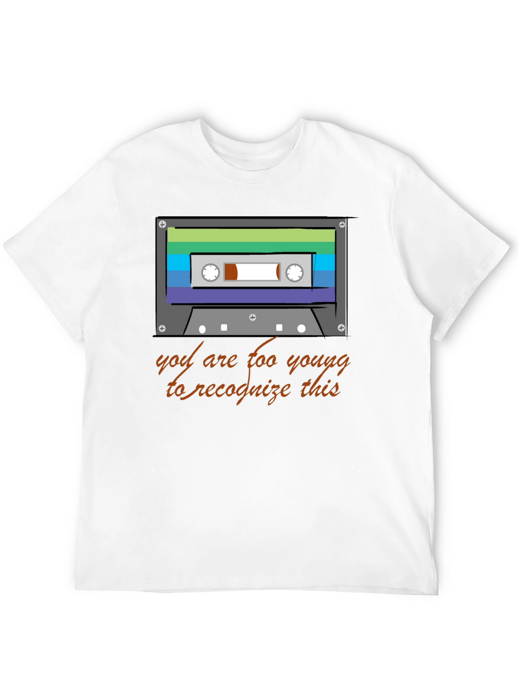 Retro Cassette Tape Graphic T-Shirt - 80s/90s Throwback