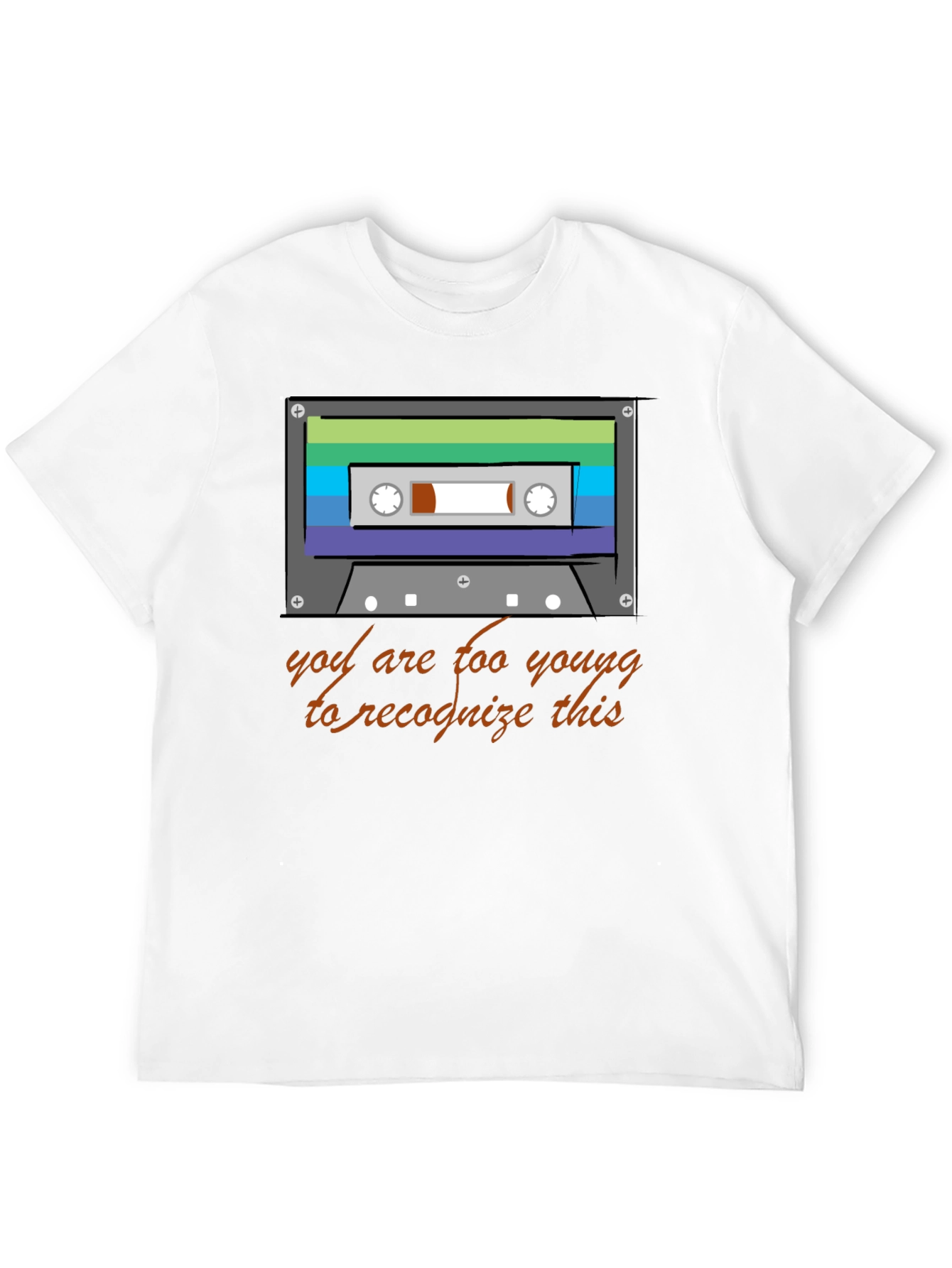 Retro Cassette Tape Graphic T-Shirt - 80s/90s Throwback