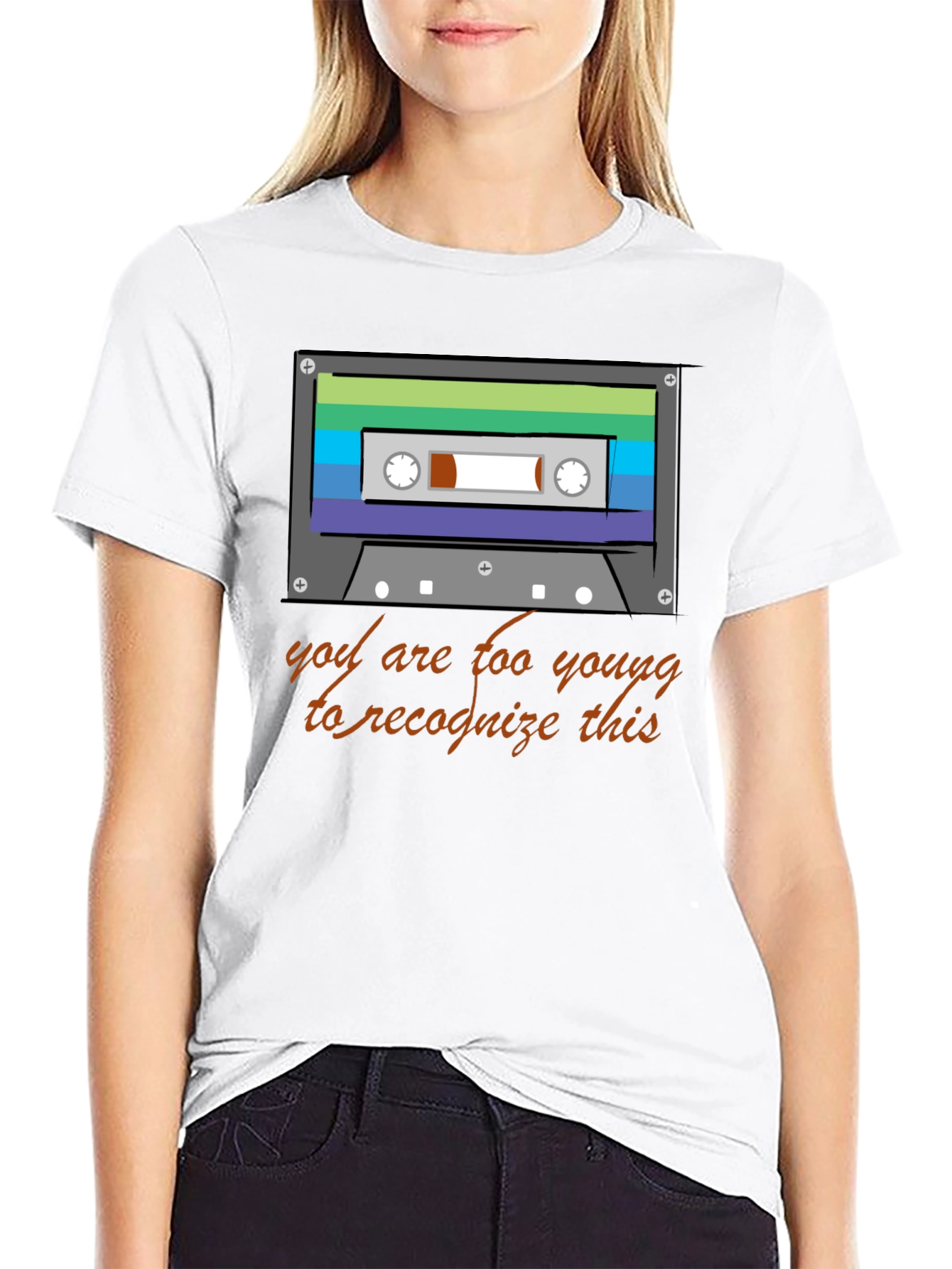 Retro Cassette Tape Graphic T-Shirt - 80s/90s Throwback