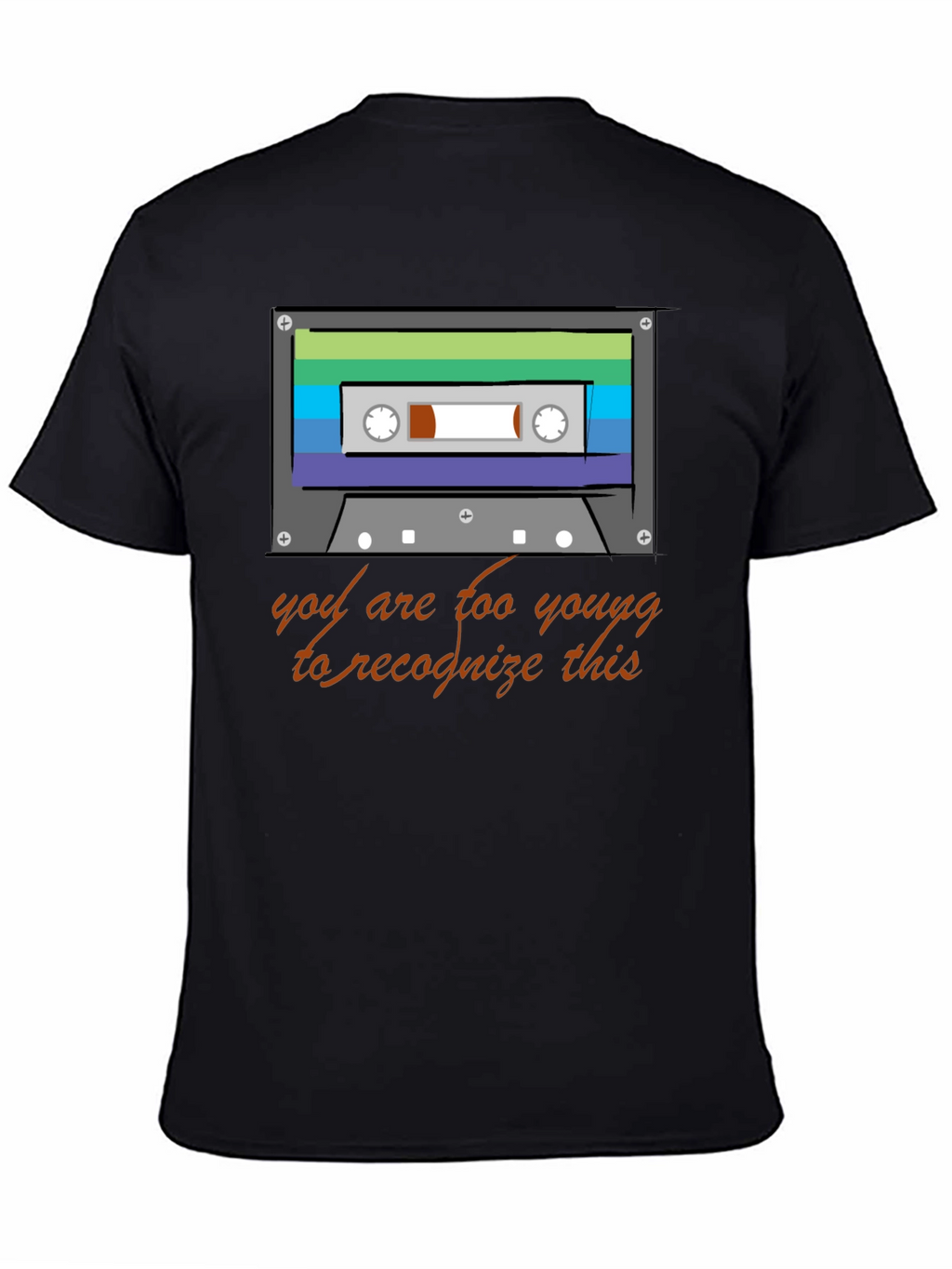 Retro Cassette Tape Graphic T-Shirt - 80s/90s Throwback