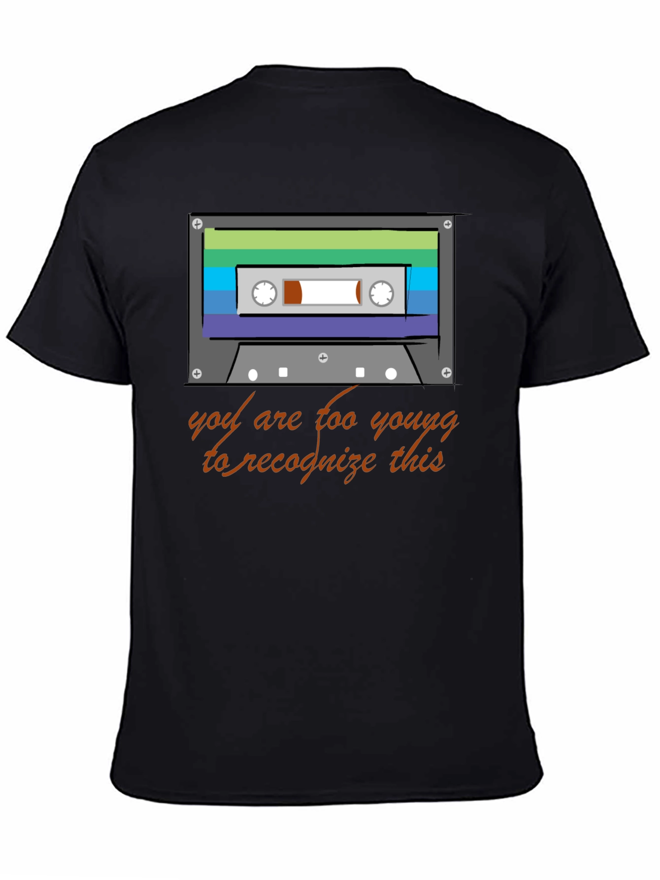 Retro Cassette Tape Graphic T-Shirt - 80s/90s Throwback