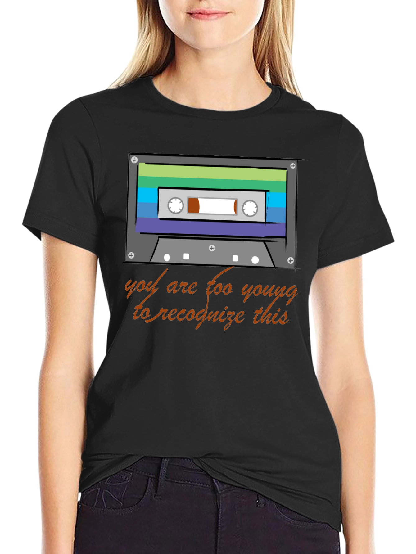 Retro Cassette Tape Graphic T-Shirt - 80s/90s Throwback