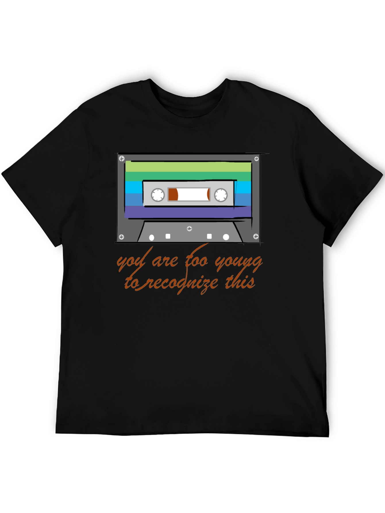 Retro Cassette Tape Graphic T-Shirt - 80s/90s Throwback
