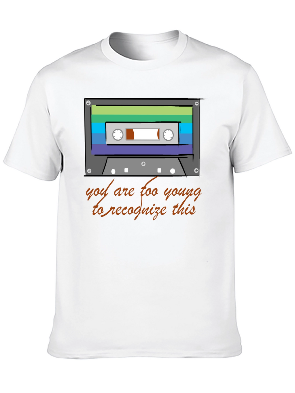 Retro Cassette Tape Graphic T-Shirt - 80s/90s Throwback