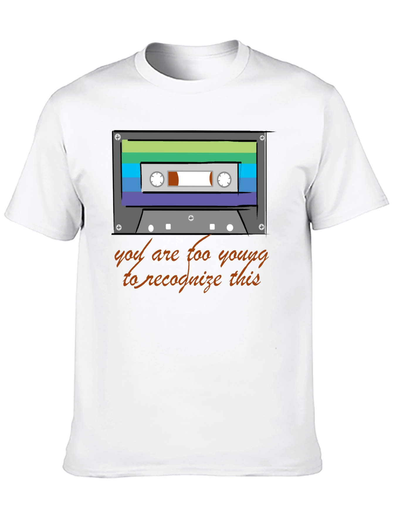 Retro Cassette Tape Graphic T-Shirt - 80s/90s Throwback