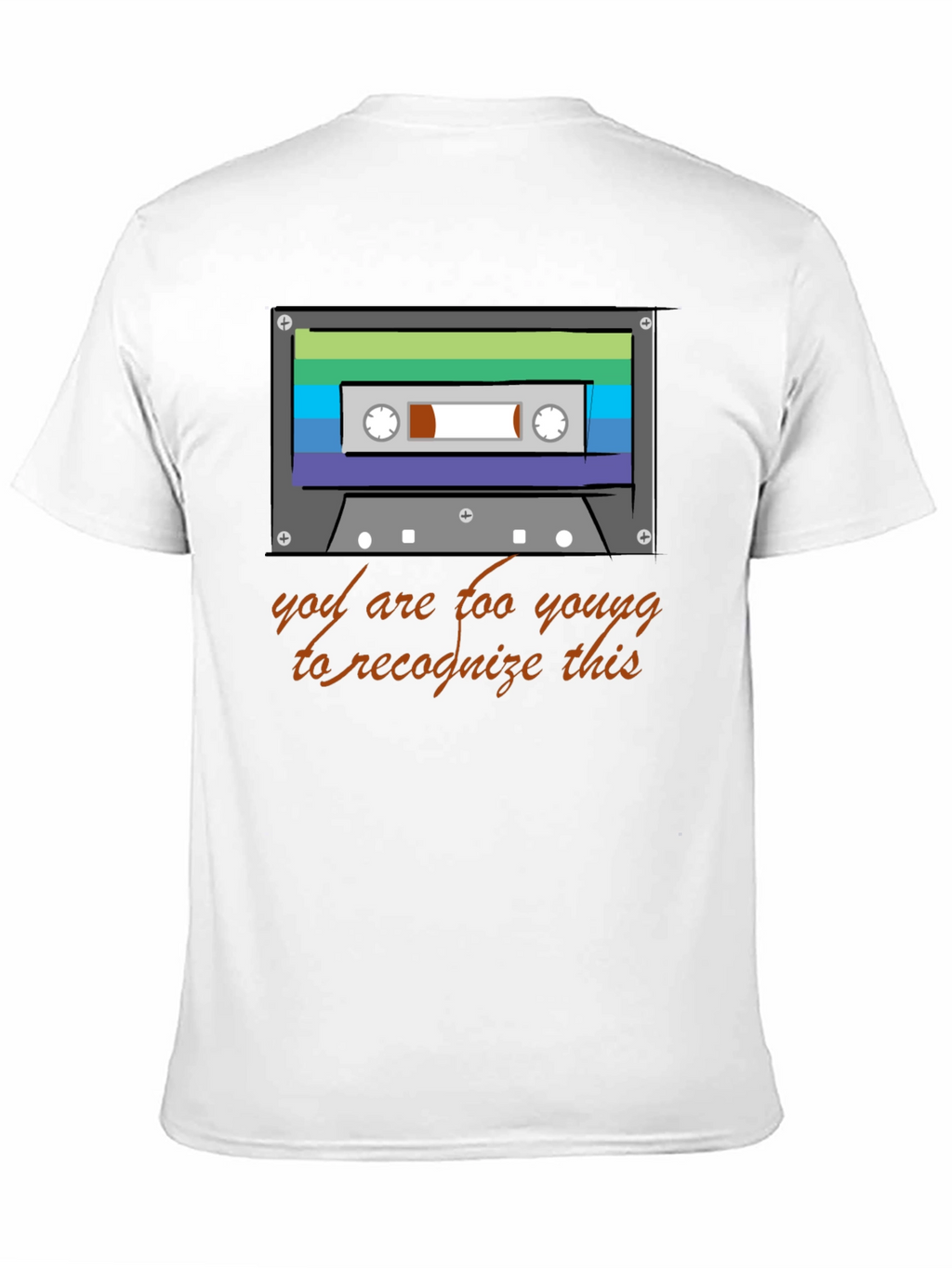 Retro Cassette Tape Graphic T-Shirt - 80s/90s Throwback