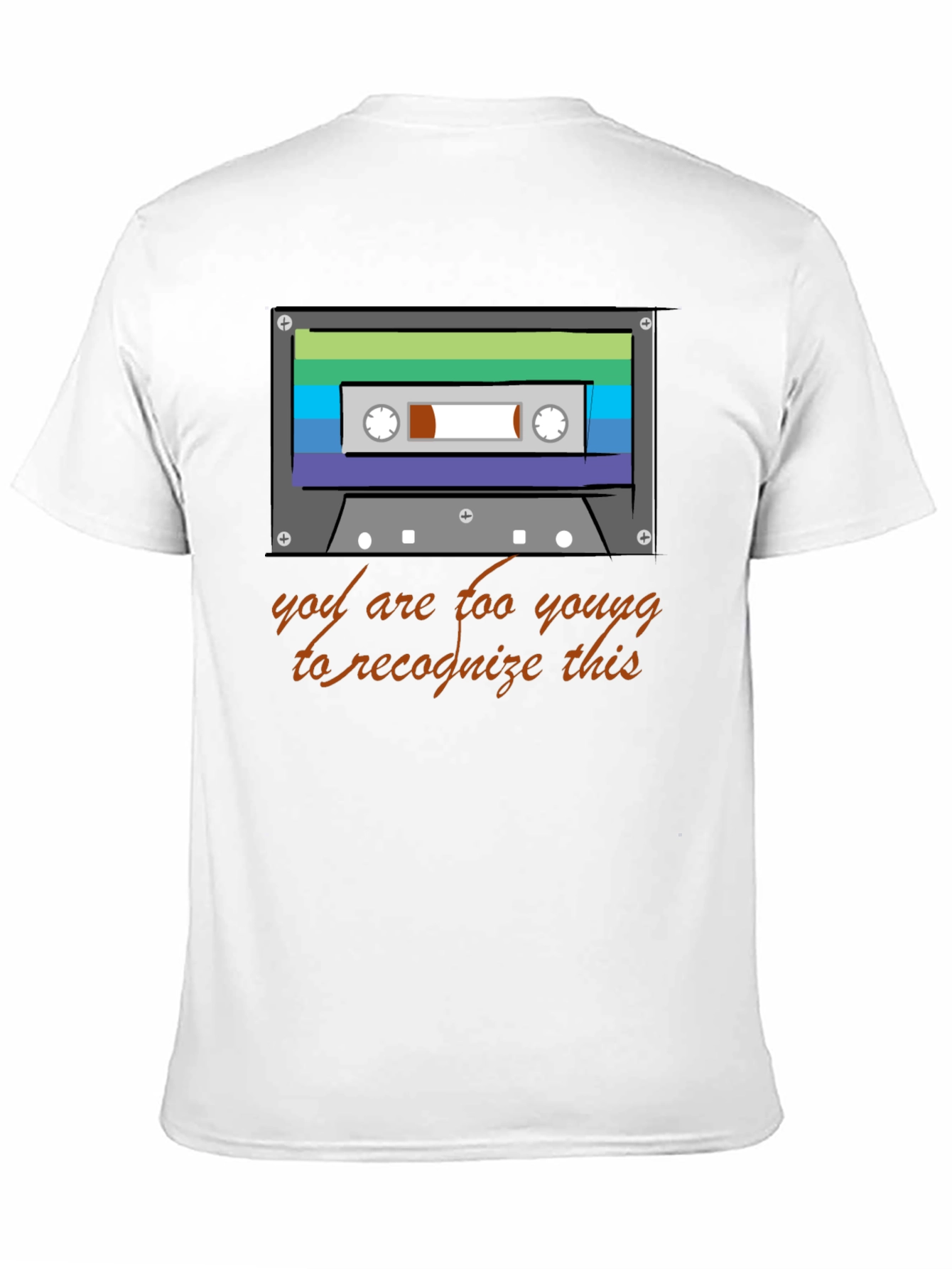 Retro Cassette Tape Graphic T-Shirt - 80s/90s Throwback