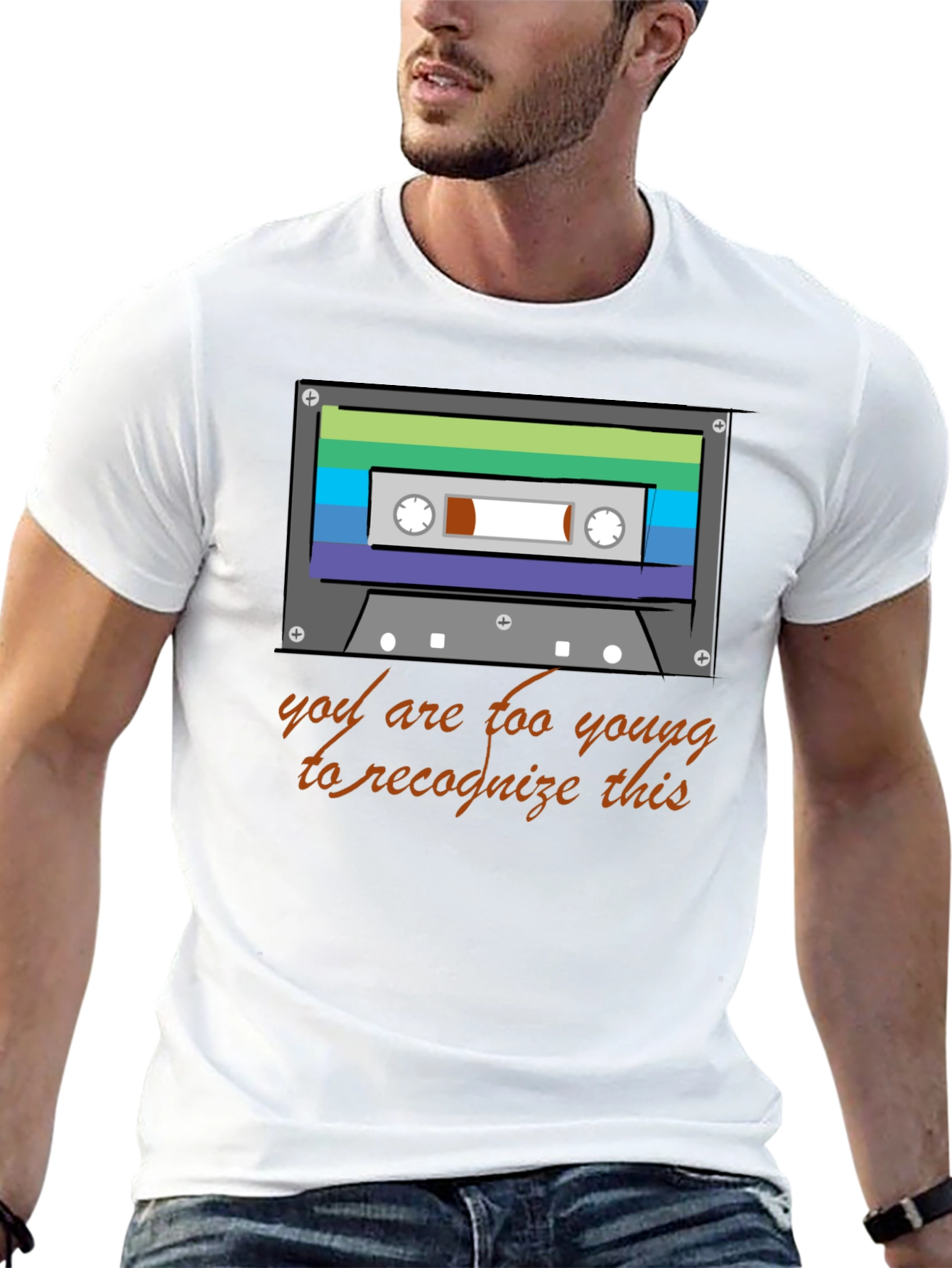 Retro Cassette Tape Graphic T-Shirt - 80s/90s Throwback