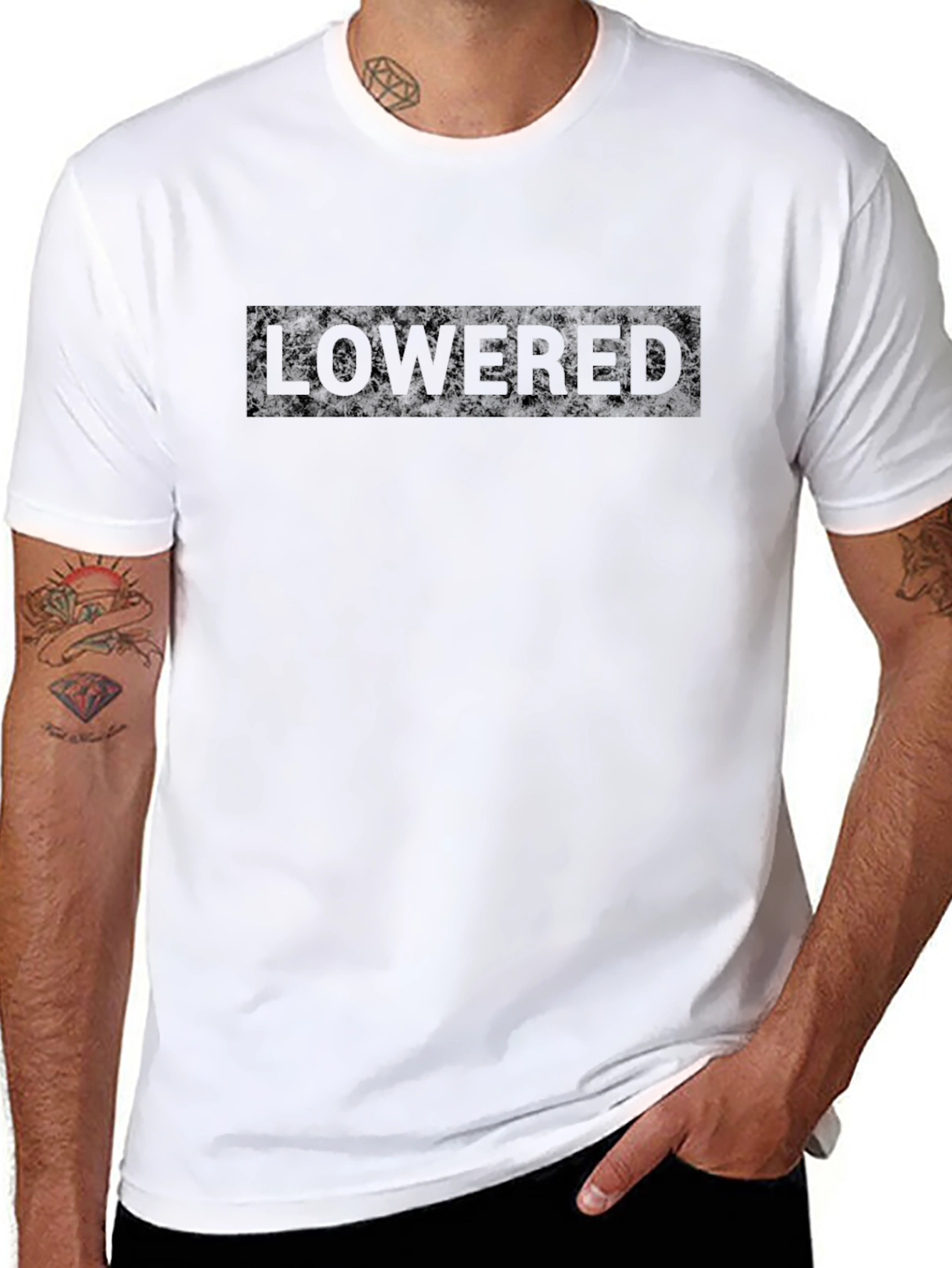 Lowered Black T-Shirt - Mens Graphic Tee