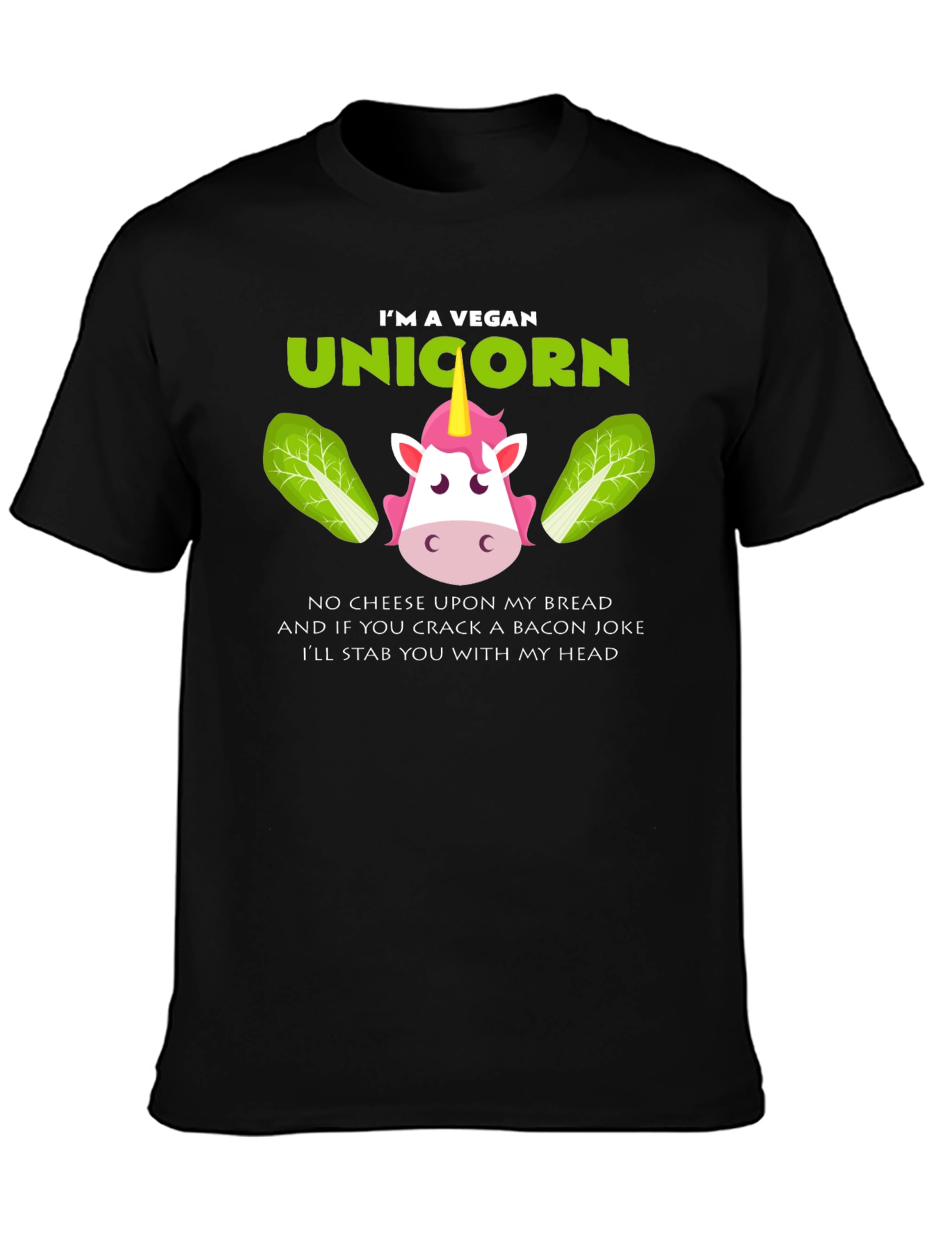 Vegan Unicorn T-Shirt - Funny Animal Lover Tee