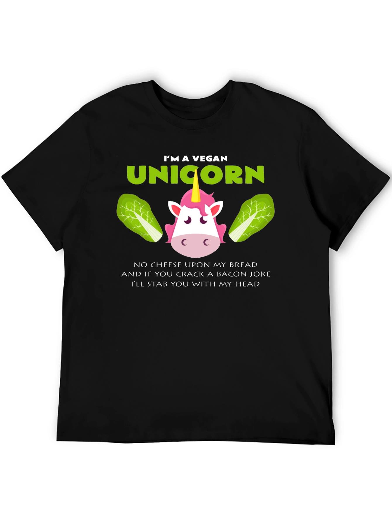 Vegan Unicorn T-Shirt - Funny Animal Lover Tee