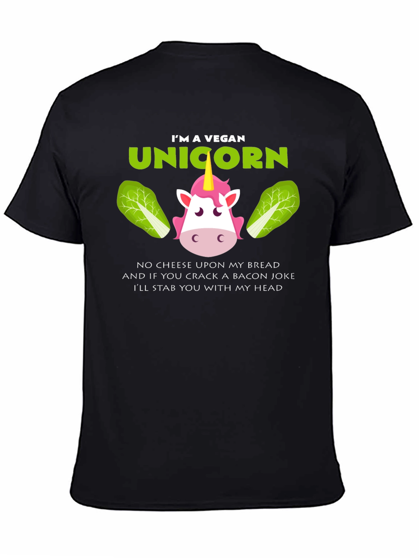 Vegan Unicorn T-Shirt - Funny Animal Lover Tee