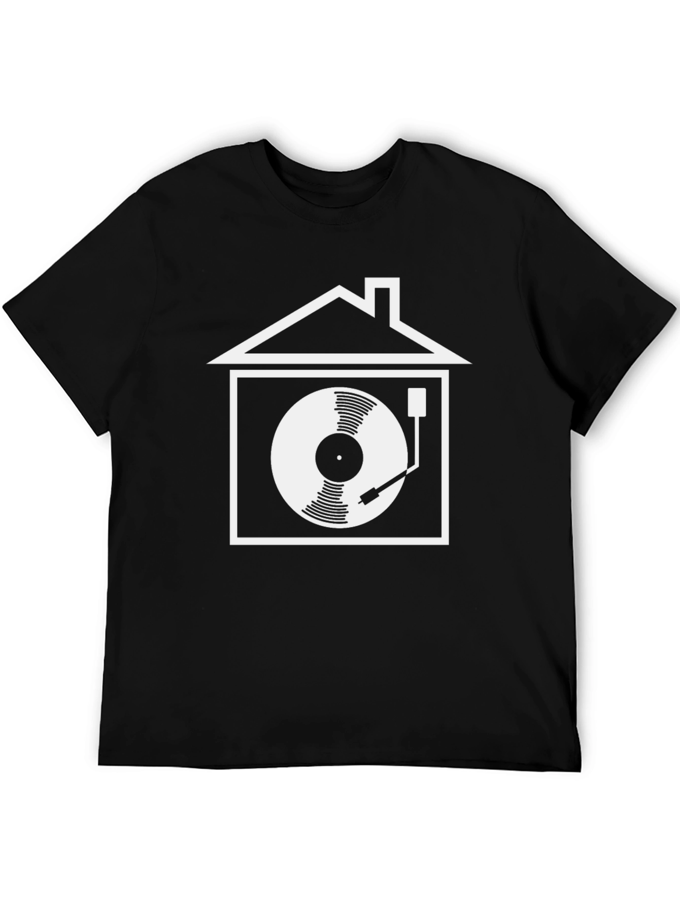 House Music DJ Turntable T-Shirt - Vinyl Record Player Graphic Tee