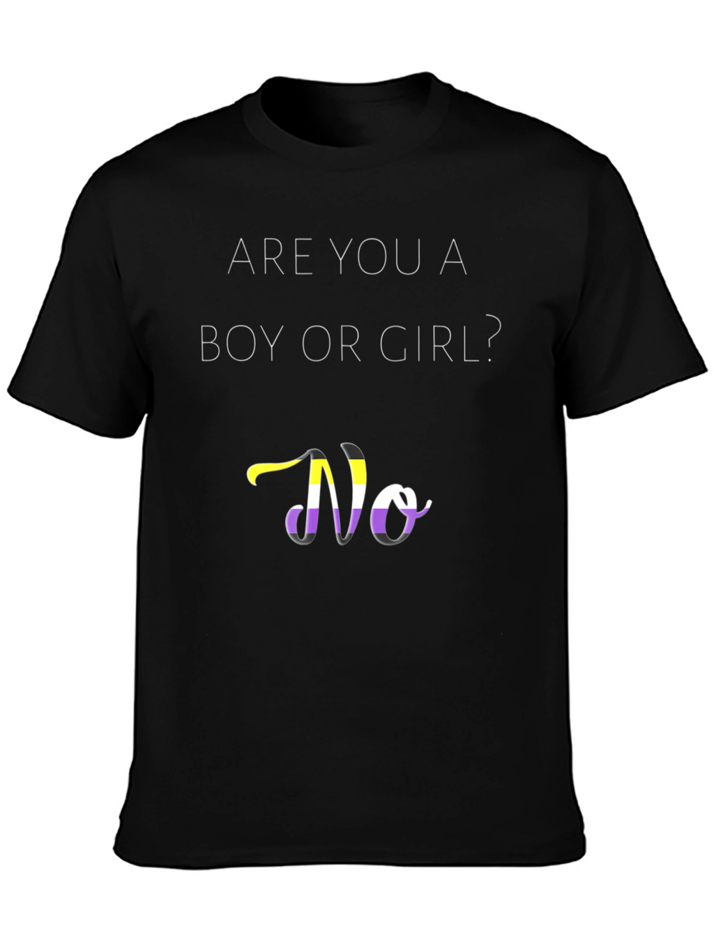 Non-Binary Pride T-Shirt - Gender Questioning Apparel