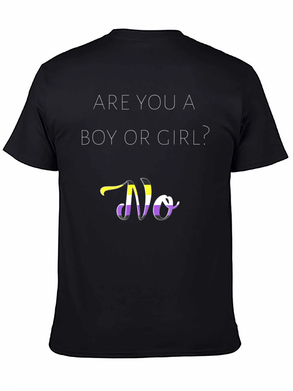 Non-Binary Pride T-Shirt - Gender Questioning Apparel