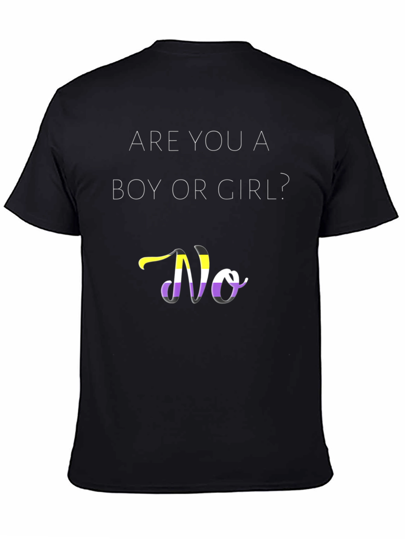Non-Binary Pride T-Shirt - Gender Questioning Apparel
