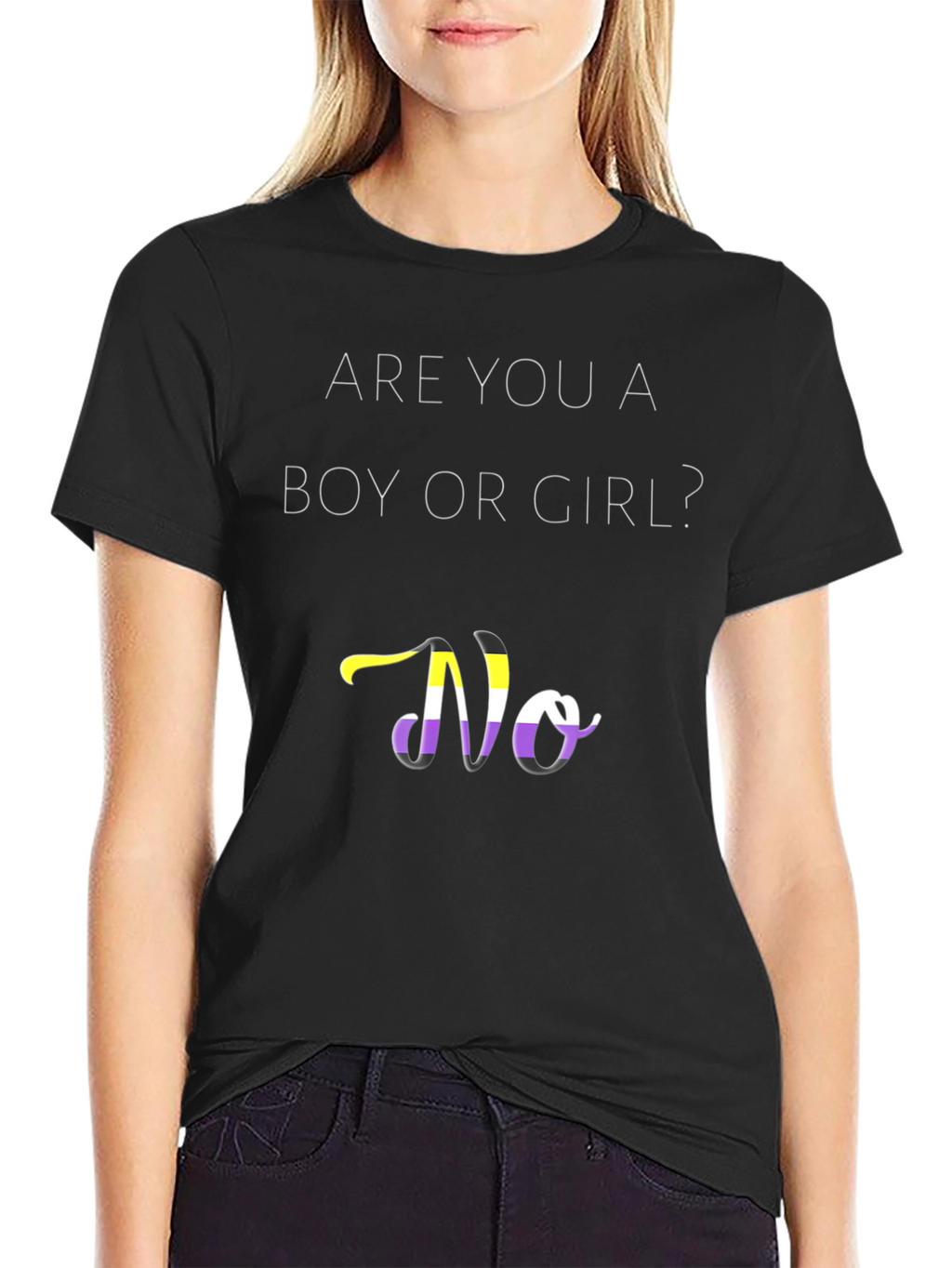 Non-Binary Pride T-Shirt - Gender Questioning Apparel