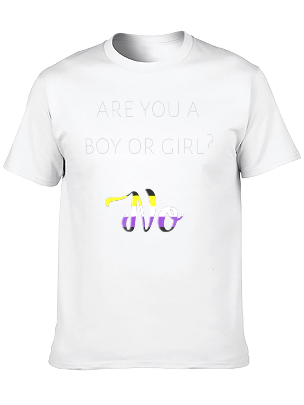 Non-Binary Pride T-Shirt - Gender Questioning Apparel