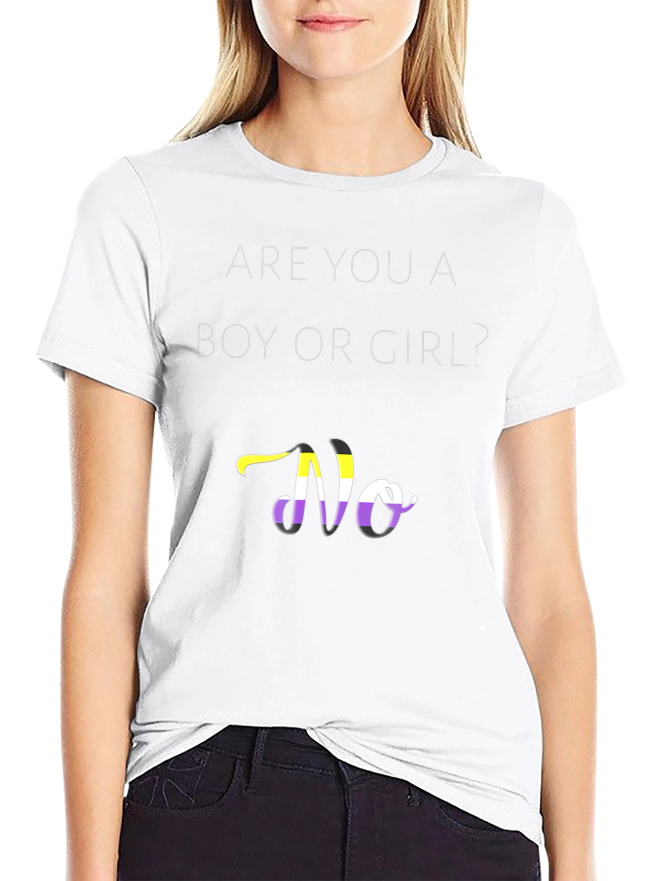 Non-Binary Pride T-Shirt - Gender Questioning Apparel