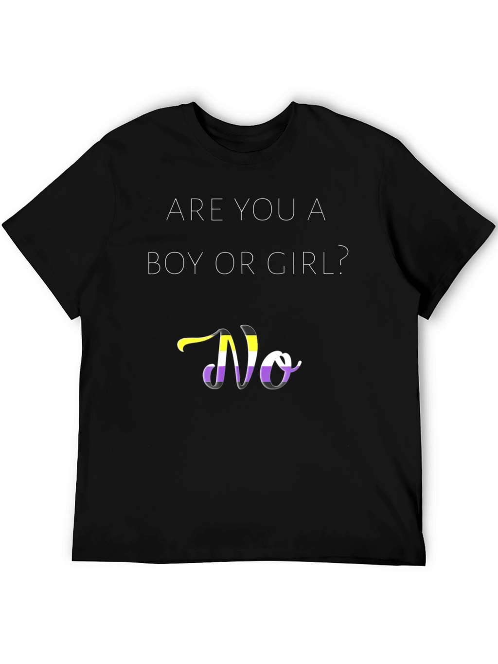 Non-Binary Pride T-Shirt - Gender Questioning Apparel