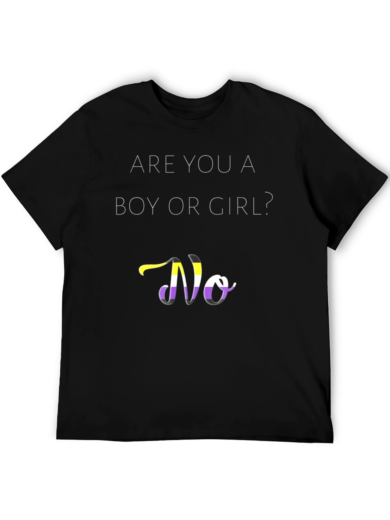 Non-Binary Pride T-Shirt - Gender Questioning Apparel