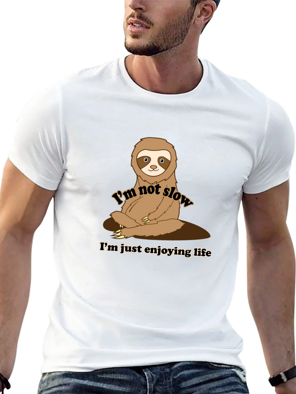 Funny Sloth Enjoying Life T-Shirt