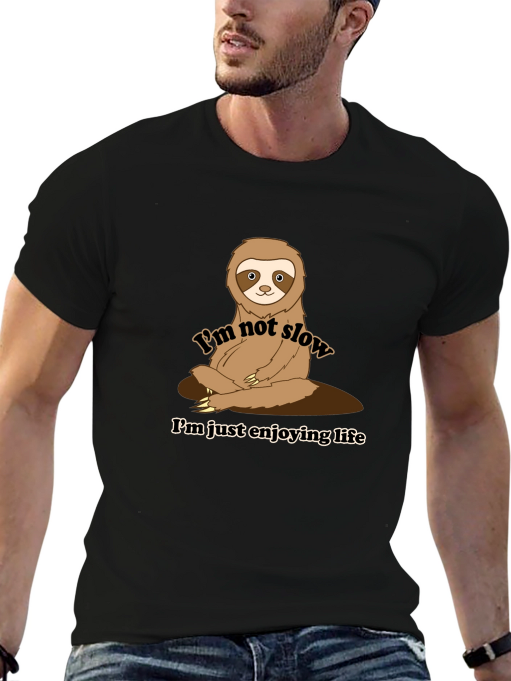 Funny Sloth Enjoying Life T-Shirt