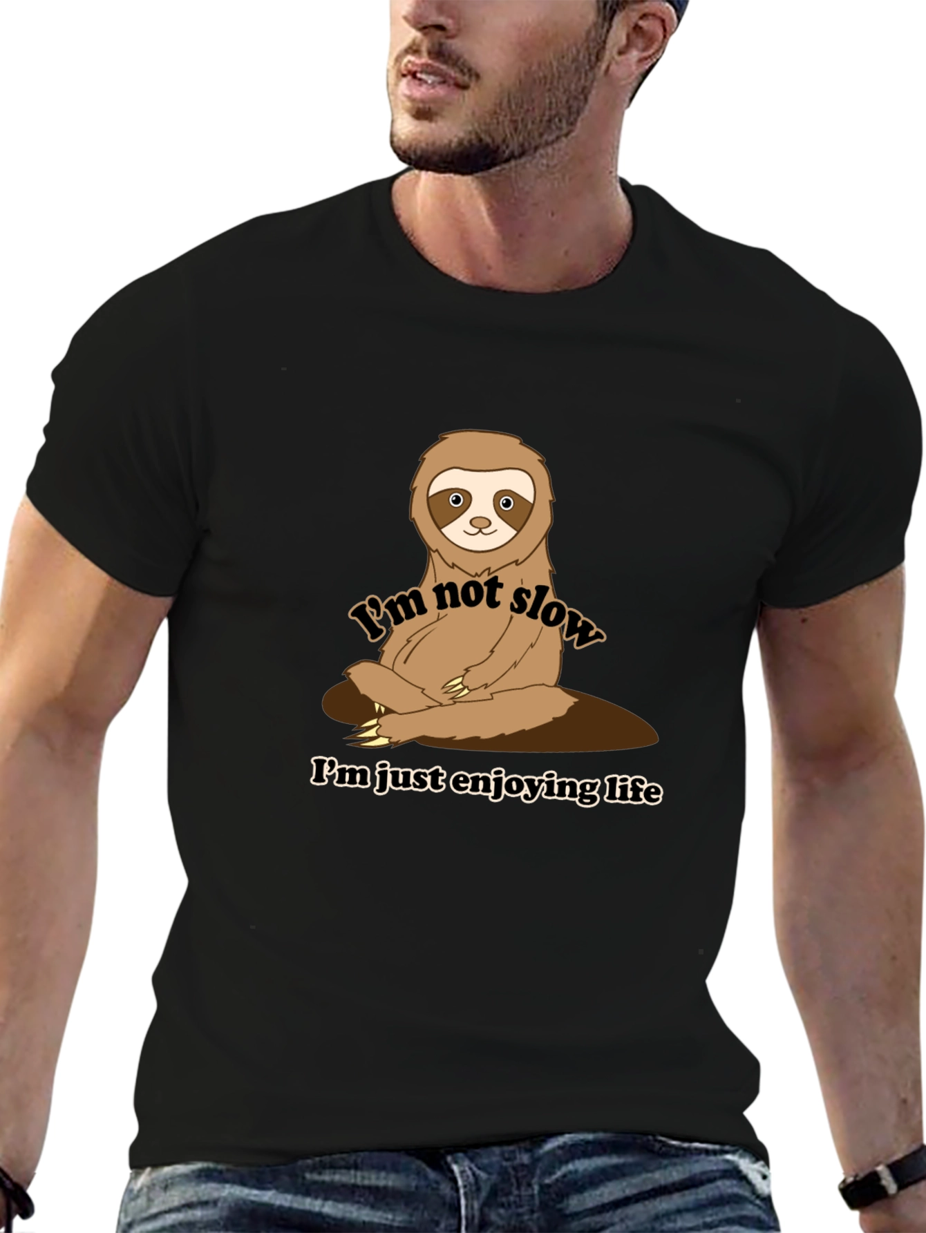 Funny Sloth Enjoying Life T-Shirt