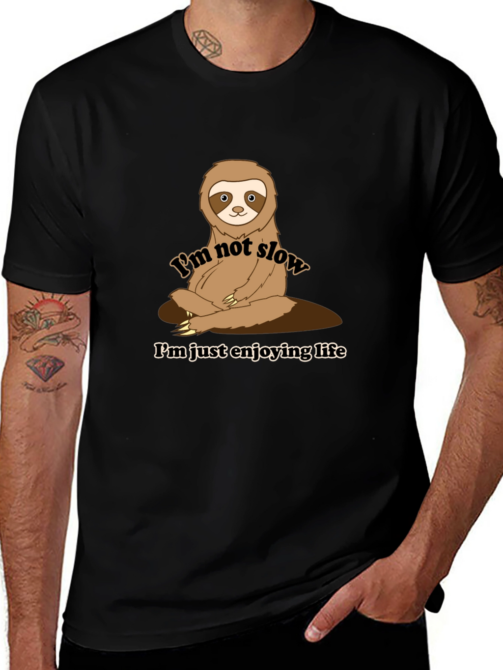 Funny Sloth Enjoying Life T-Shirt