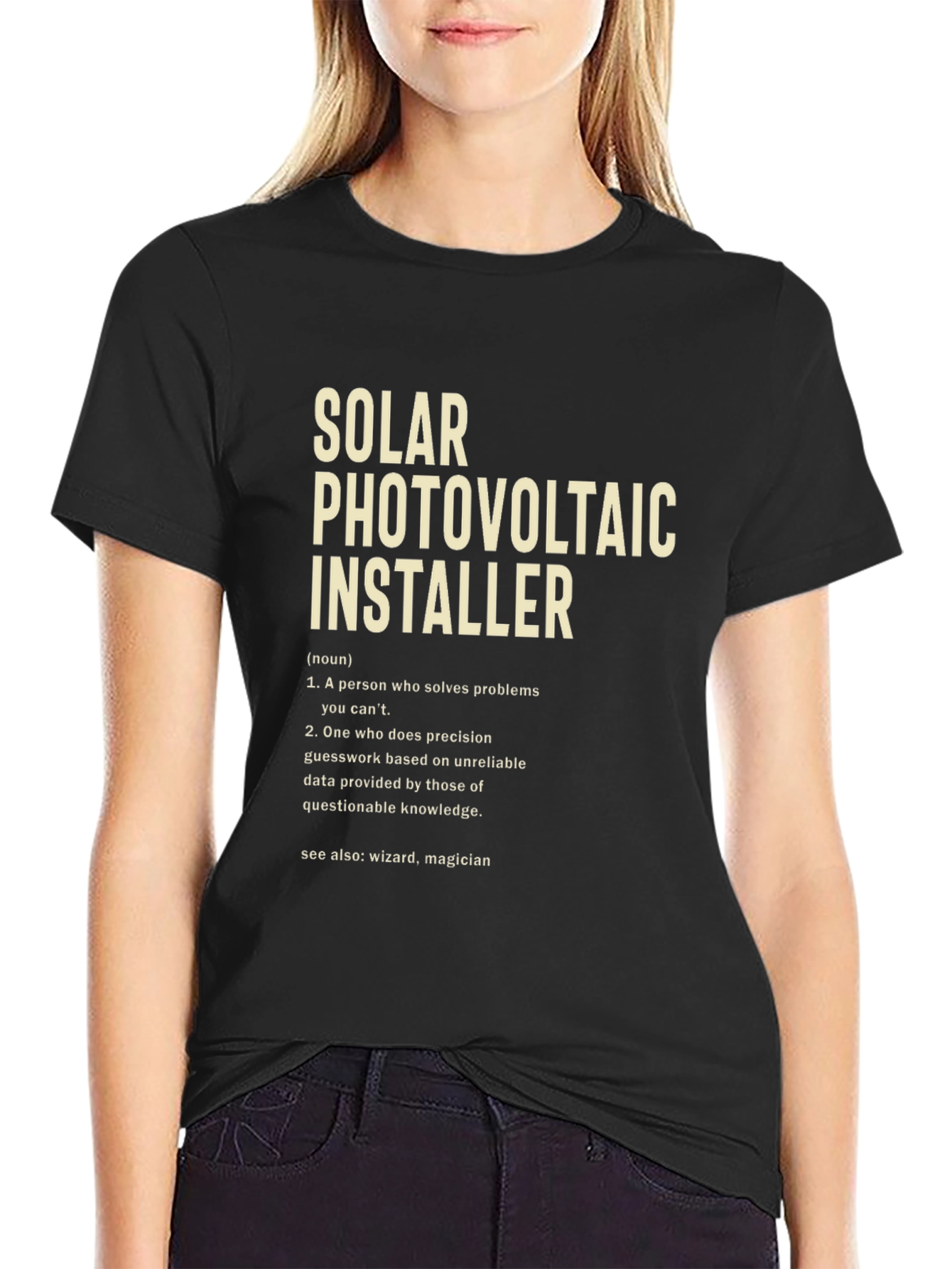 Solar Photovoltaic Installer Definition T-Shirt