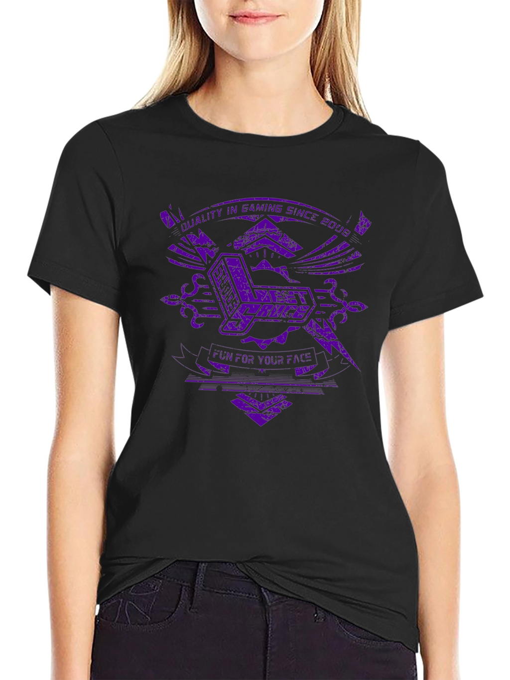 Best Price Purple Gaming T-Shirt