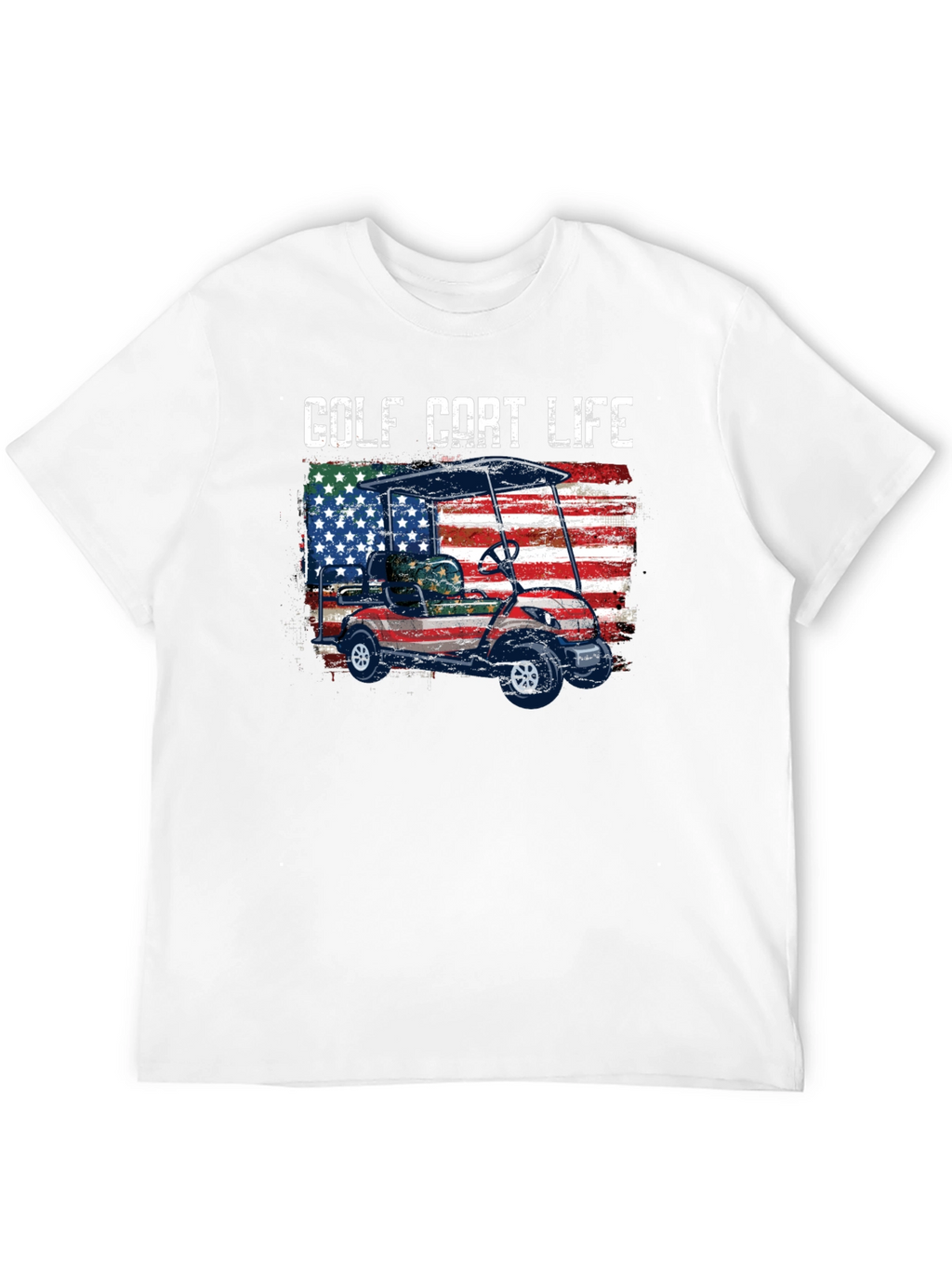 Golf Cart Life Tee - Patriotic Design