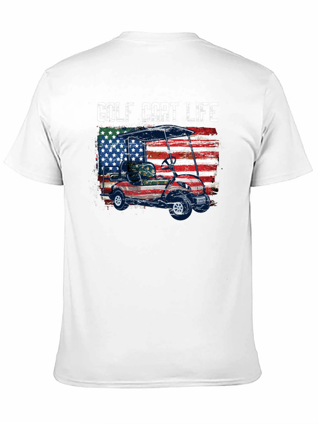 Golf Cart Life Tee - Patriotic Design