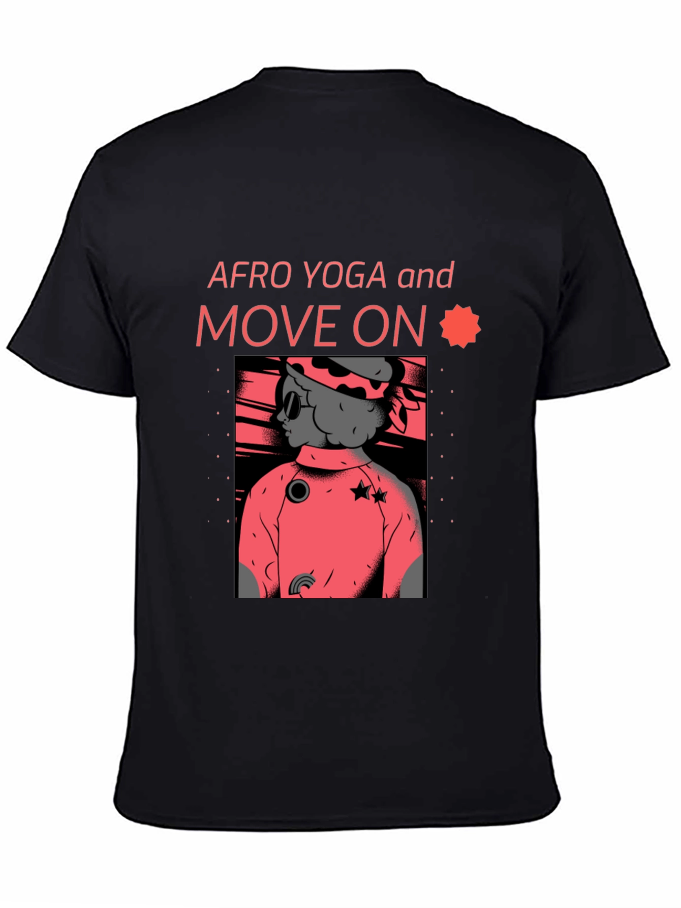 Afro Yoga Graphic Tee - Move On