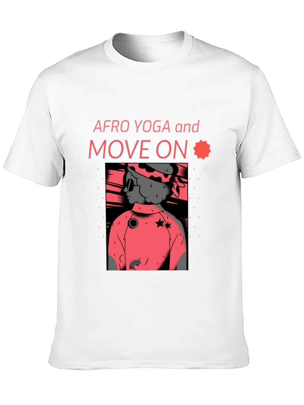 Afro Yoga Graphic Tee - Move On
