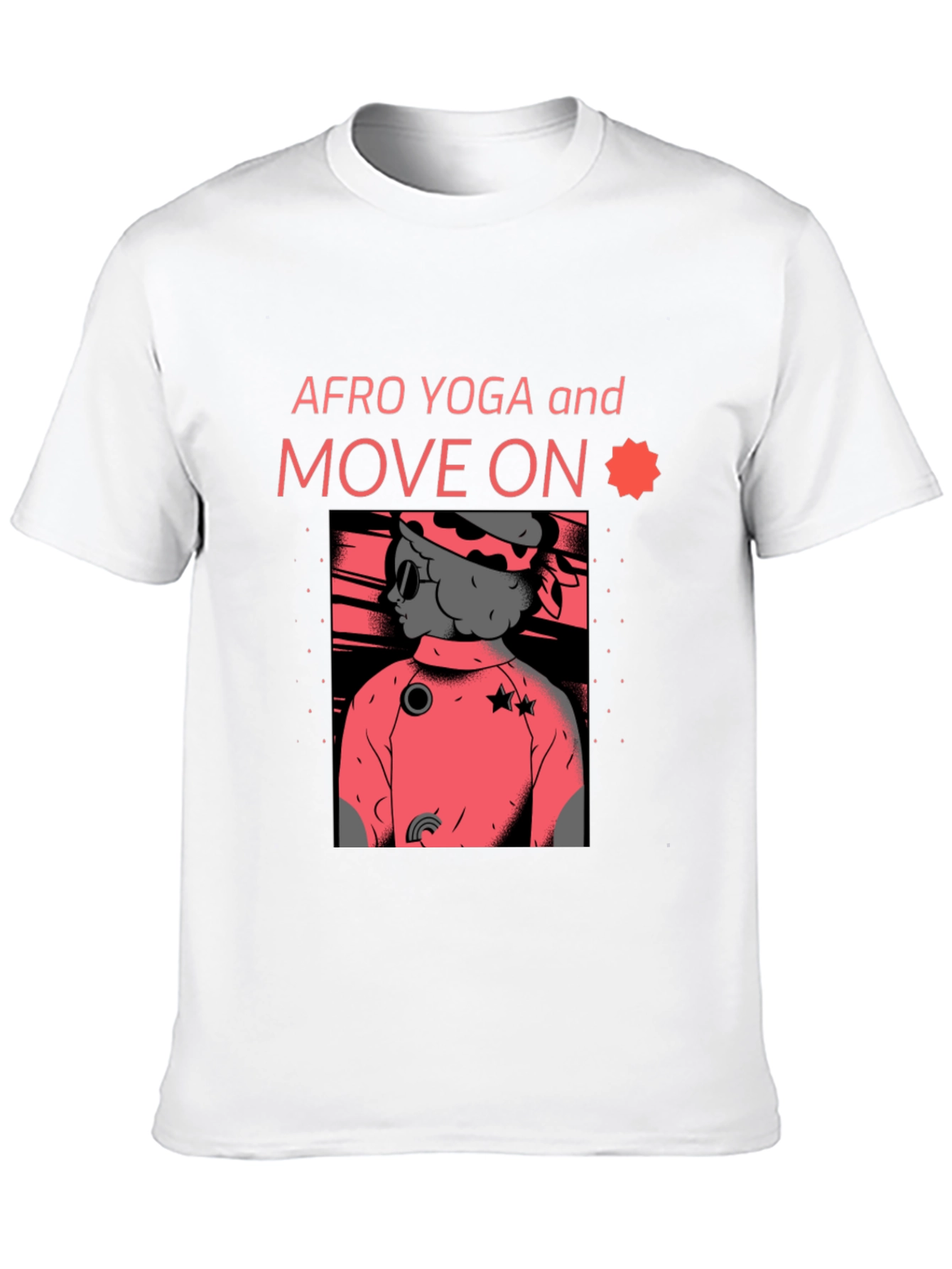 Afro Yoga Graphic Tee - Move On
