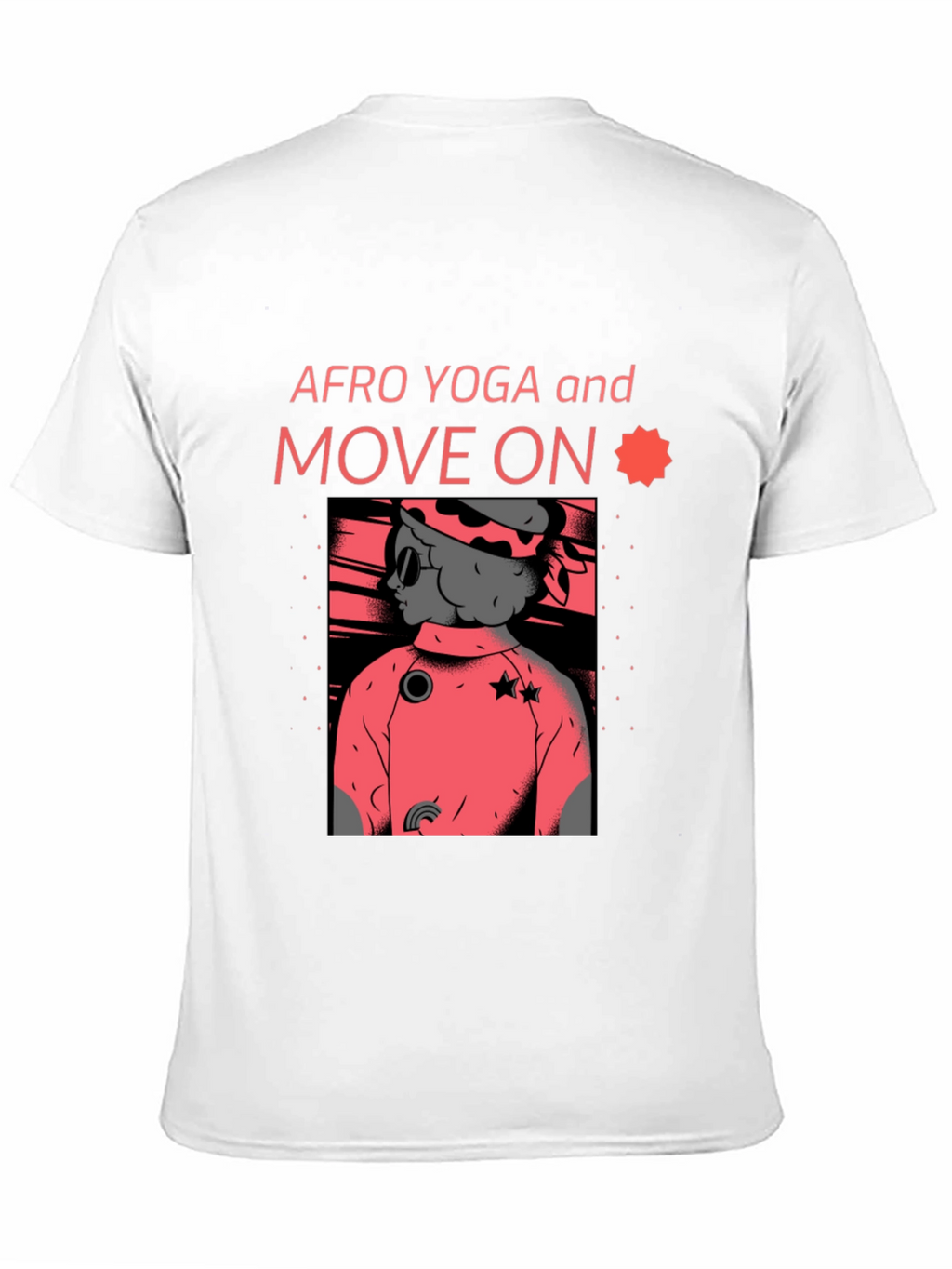 Afro Yoga Graphic Tee - Move On