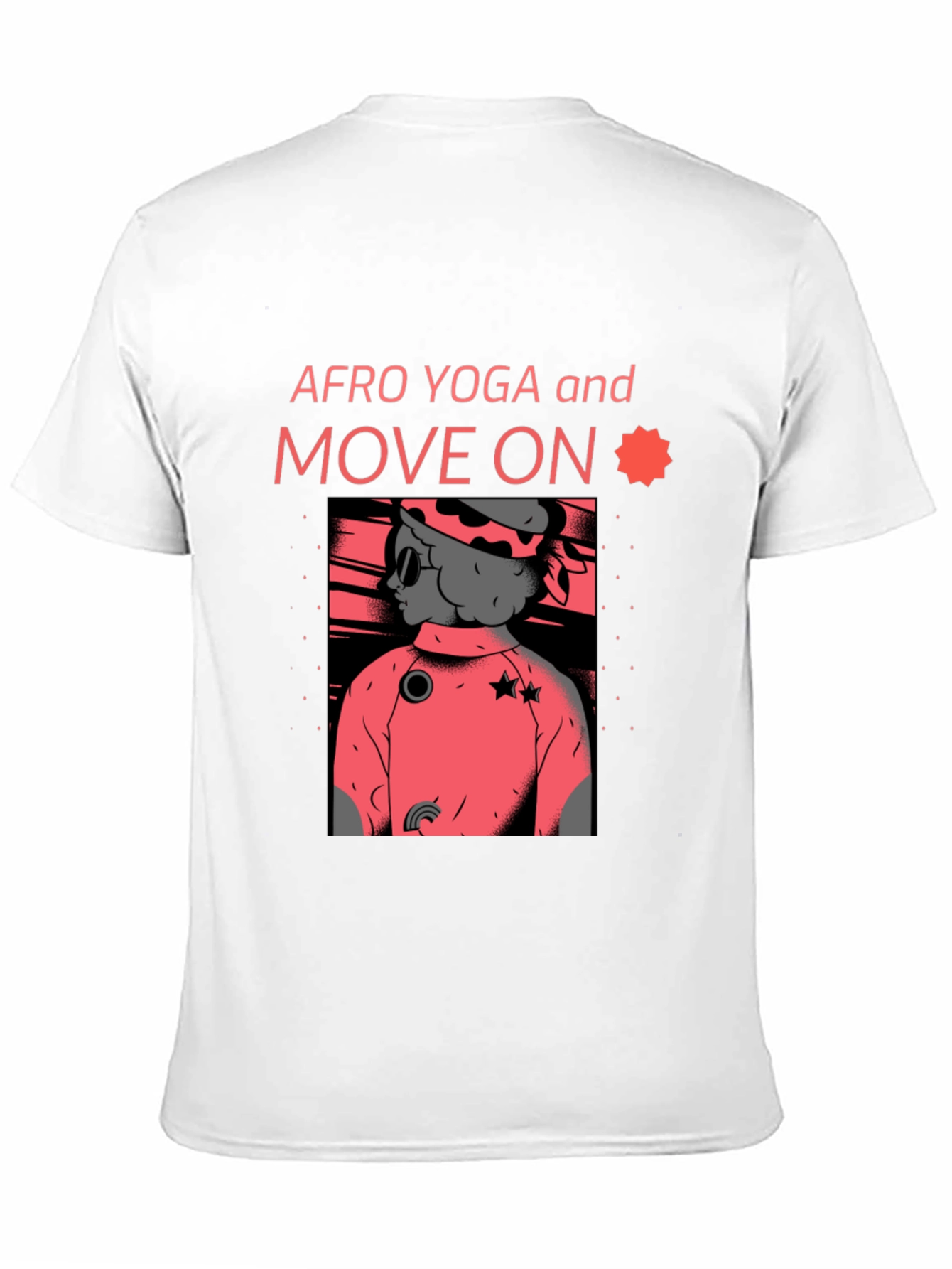 Afro Yoga Graphic Tee - Move On