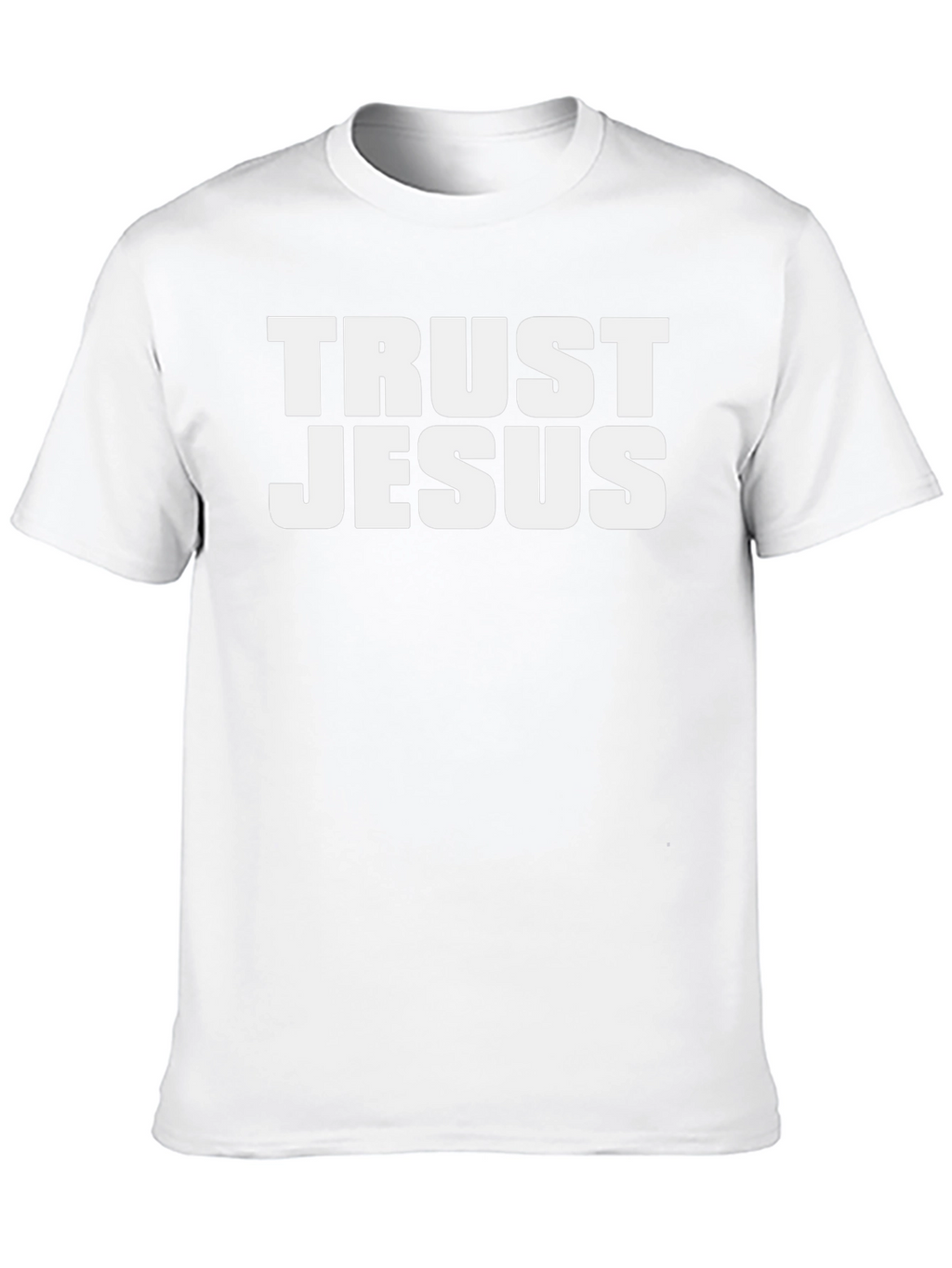 Trust Jesus Graphic Tee - Black Cotton T-Shirt