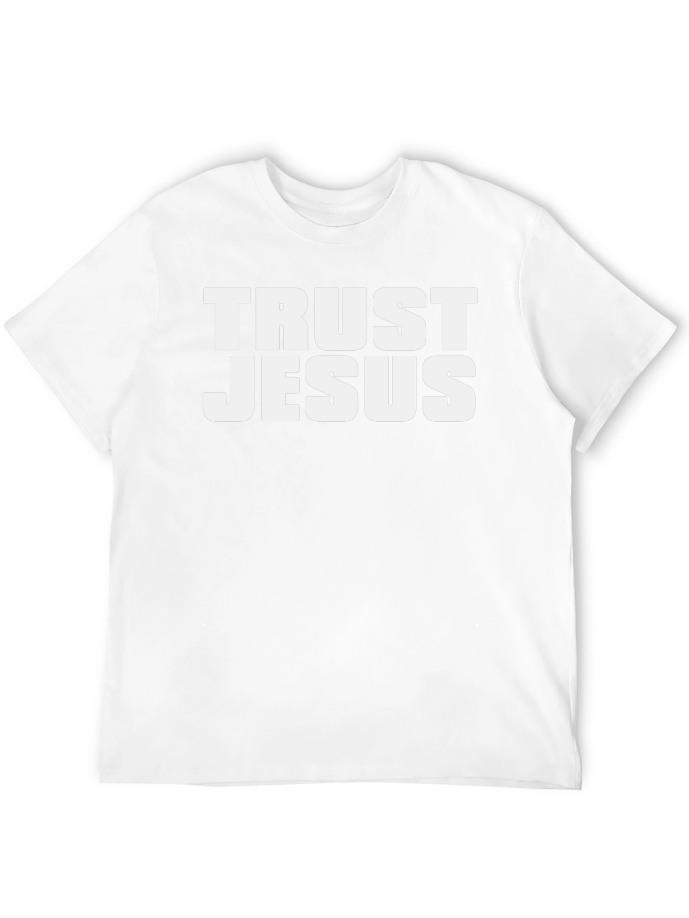 Trust Jesus Graphic Tee - Black Cotton T-Shirt