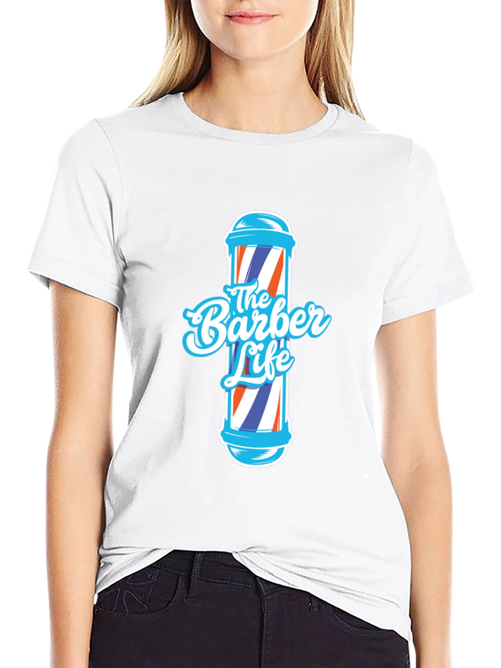 The Barber Life T-Shirt - Cool Barber Pole Design